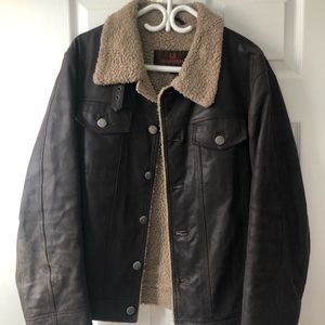 Men’s M Danier Sherpa Leather Jacket